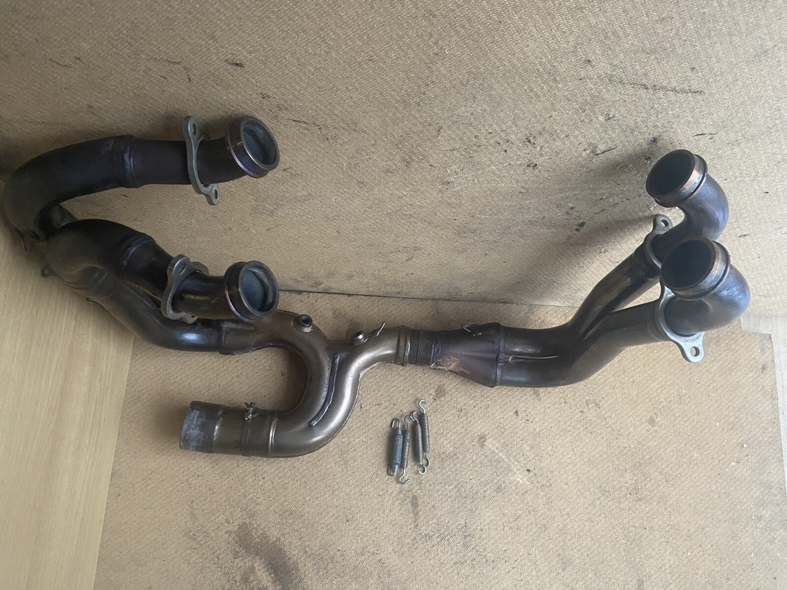 APRILIA TUONO V4 1100 FACTORY HEADERS DOWN PIPES Aprilia Exhaust System OEM 2017