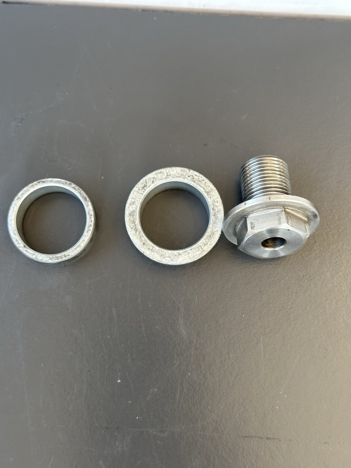Honda CBR1000RR Front Wheel Spacers And End Nut 2004 2005 RR4 RR5 OEM