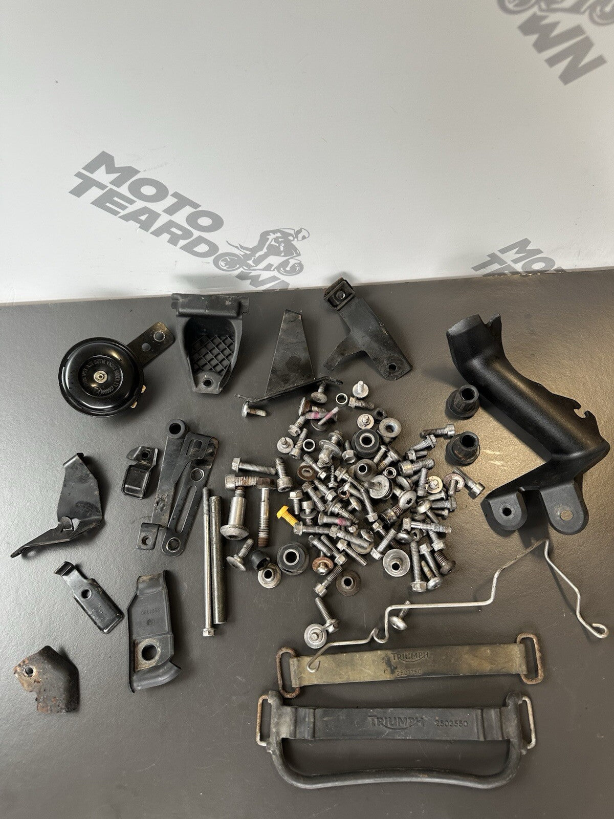 TRIUMPH STREET TRIPLE 675R Job Lot NUTS BOLTS SPARES Job Lot 25,557 Miles OEM