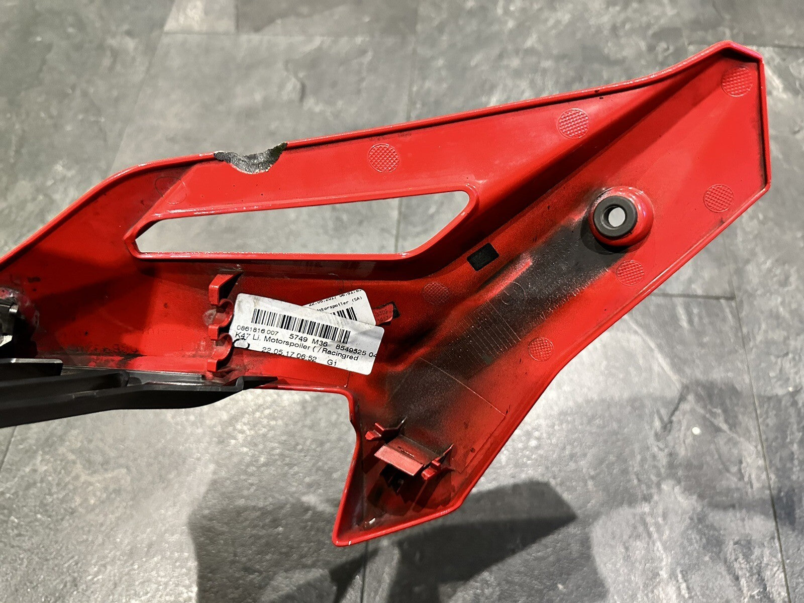 BMW S1000R 2017 Belly Pan Engine Spoiler Red 2018-2021 3534 Miles OEM