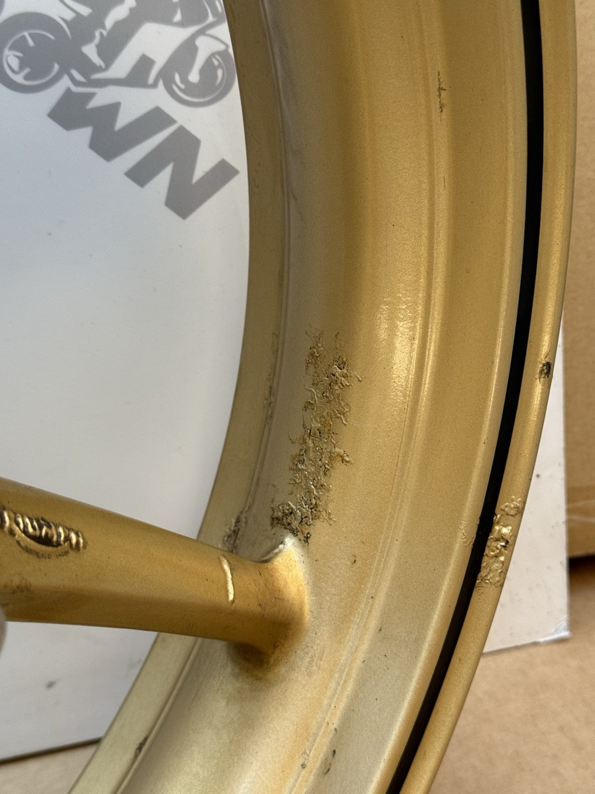 Triumph Street Triple 675R Front And Rear Gold Wheels 2008-2011 SPARES/REPAIRS