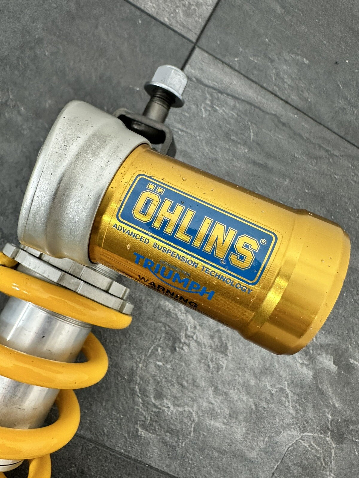 Triumph Street Triple 765 RS 2017 OHLINS Rear Shock 12184 Miles OEM 765R 765S