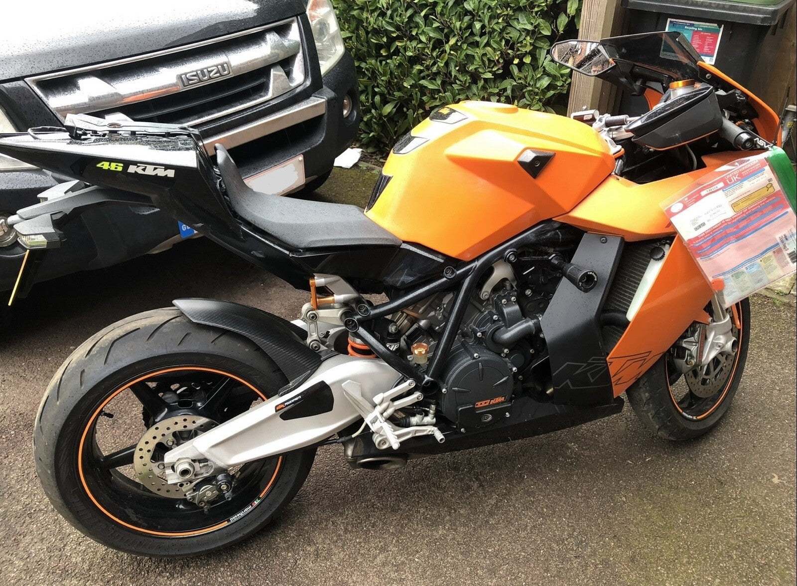 KTM RC8 RC8R Fairing Infill Panel 2012 Only 12547 Mile OEM Superduke