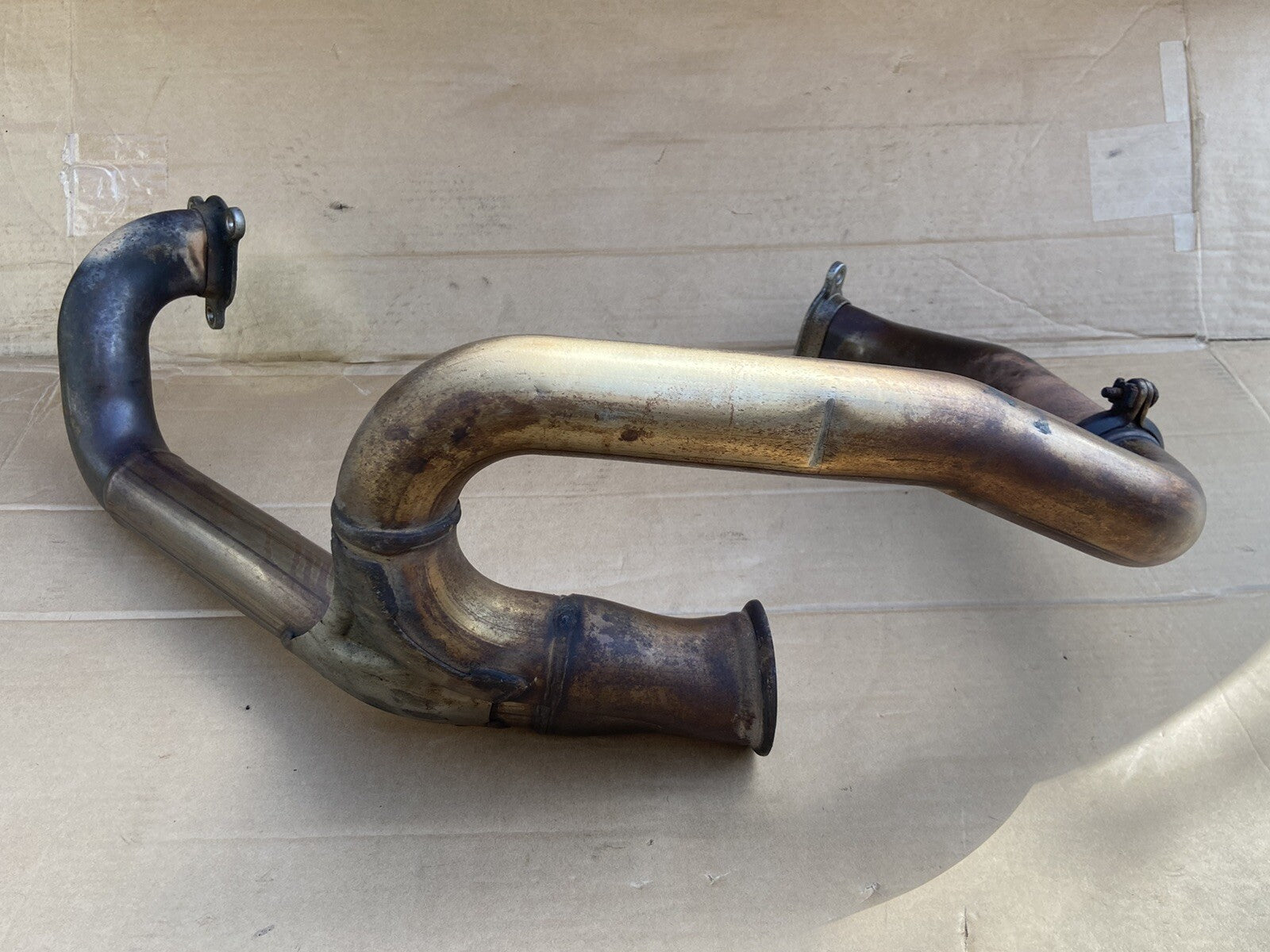 KTM 1290 Super Duke exhaust manifold downpipes 2014 KTM 1290 Exhaust OEM