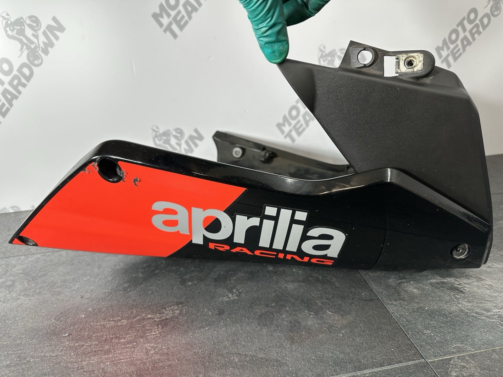 Aprilia RS660 2021 Belly Pan Fairing Engine Spoiler 6220 Miles 2022-2025 OEM