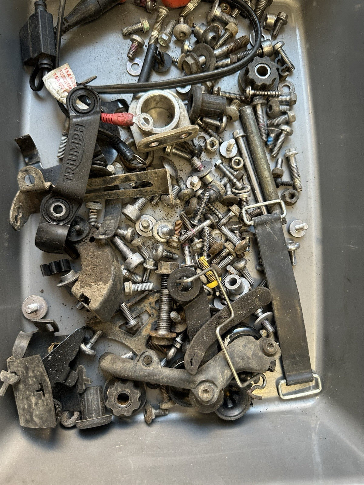 Triumph Street Triple 765R Bolts Various Job Lot Mixed Nuts Bolts Brackets 2017