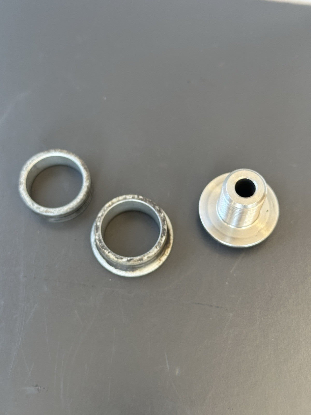 Honda CBR1000RR Front Wheel Spacers And End Nut 2004 2005 RR4 RR5 OEM