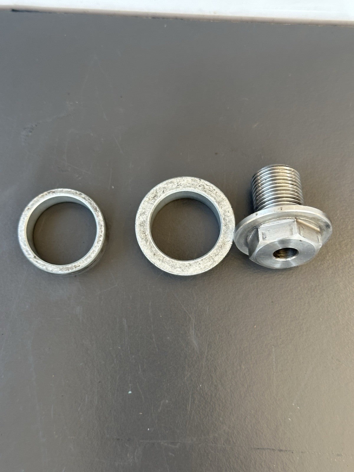 Honda CBR1000RR Front Wheel Spacers And End Nut 2004 2005 RR4 RR5 OEM