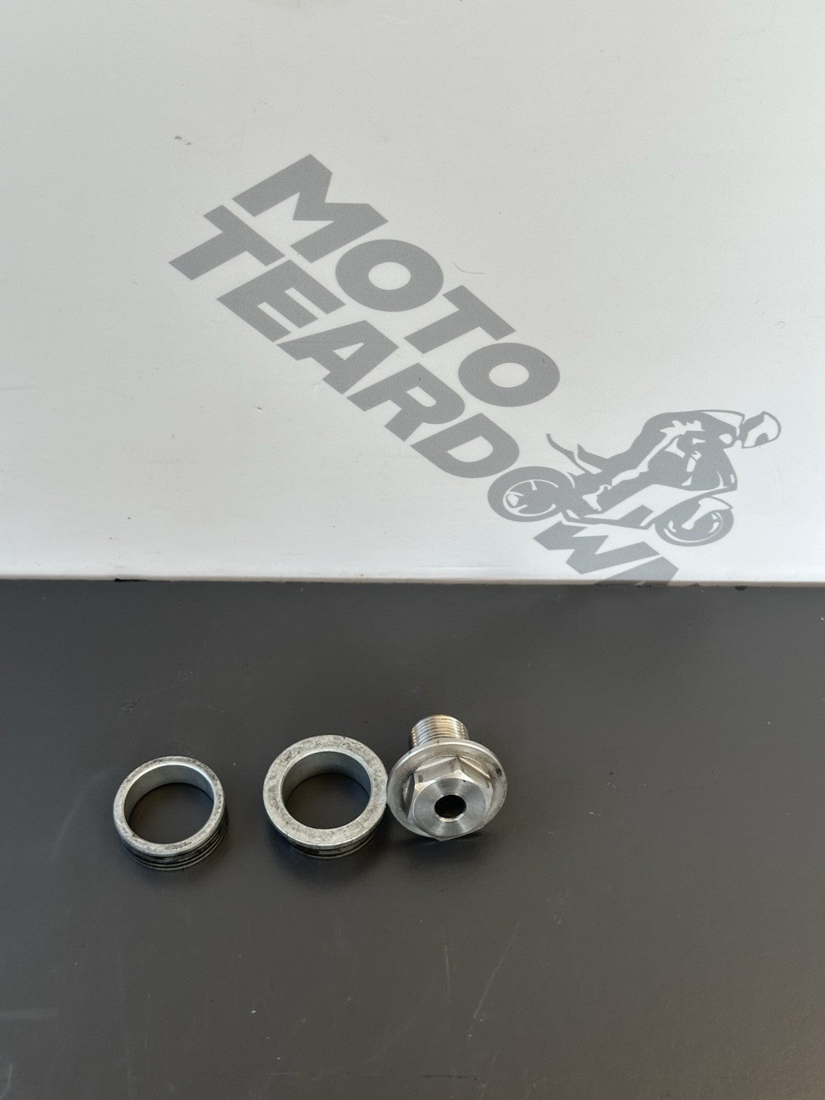 Honda CBR1000RR Front Wheel Spacers And End Nut 2004 2005 RR4 RR5 OEM