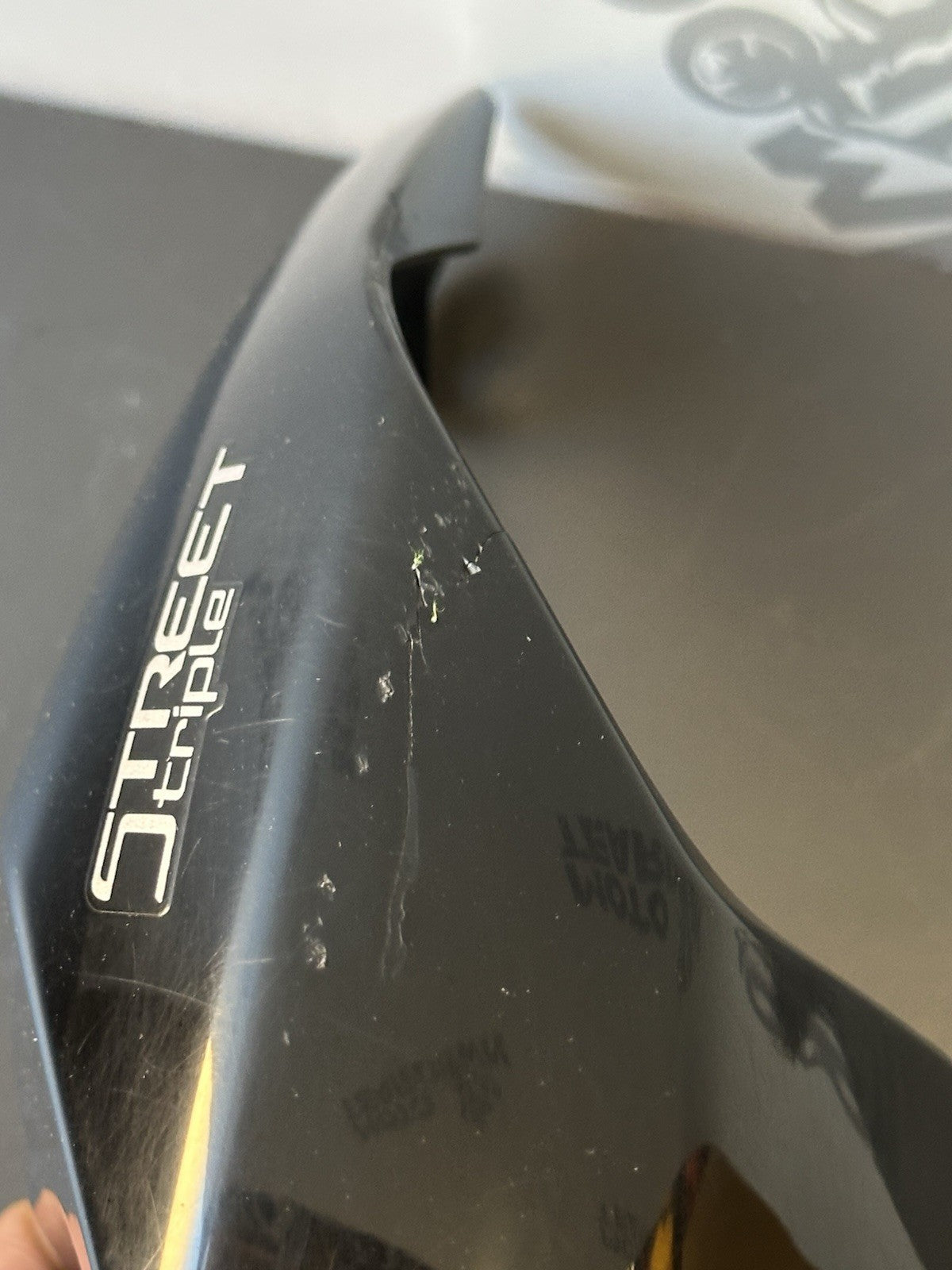 Triumph Street Triple 765R Left Rear Tail Cover Fairing Side Panel T2303723 OEM