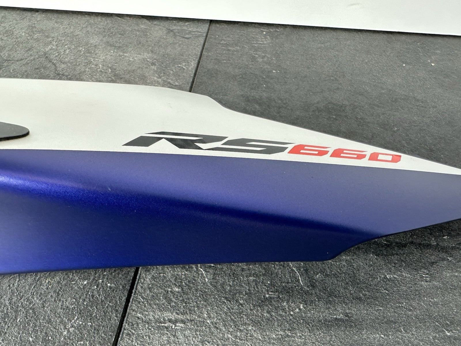 Aprilia RS660 2021 Left Rear Side Fairing Seat Fairing 6220 Miles 2022-2025 OEM