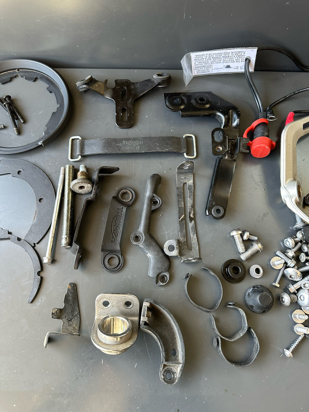 Triumph Street Triple 765RS Bolts Various Job Lot Mixed Nuts Bolts Brackets 2017