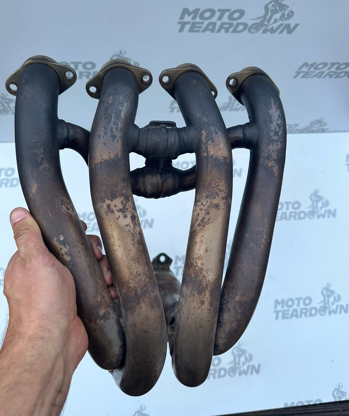 BMW S1000R Downpipes exhaust headers BMW 8545137 2014 16,807 Miles OEM