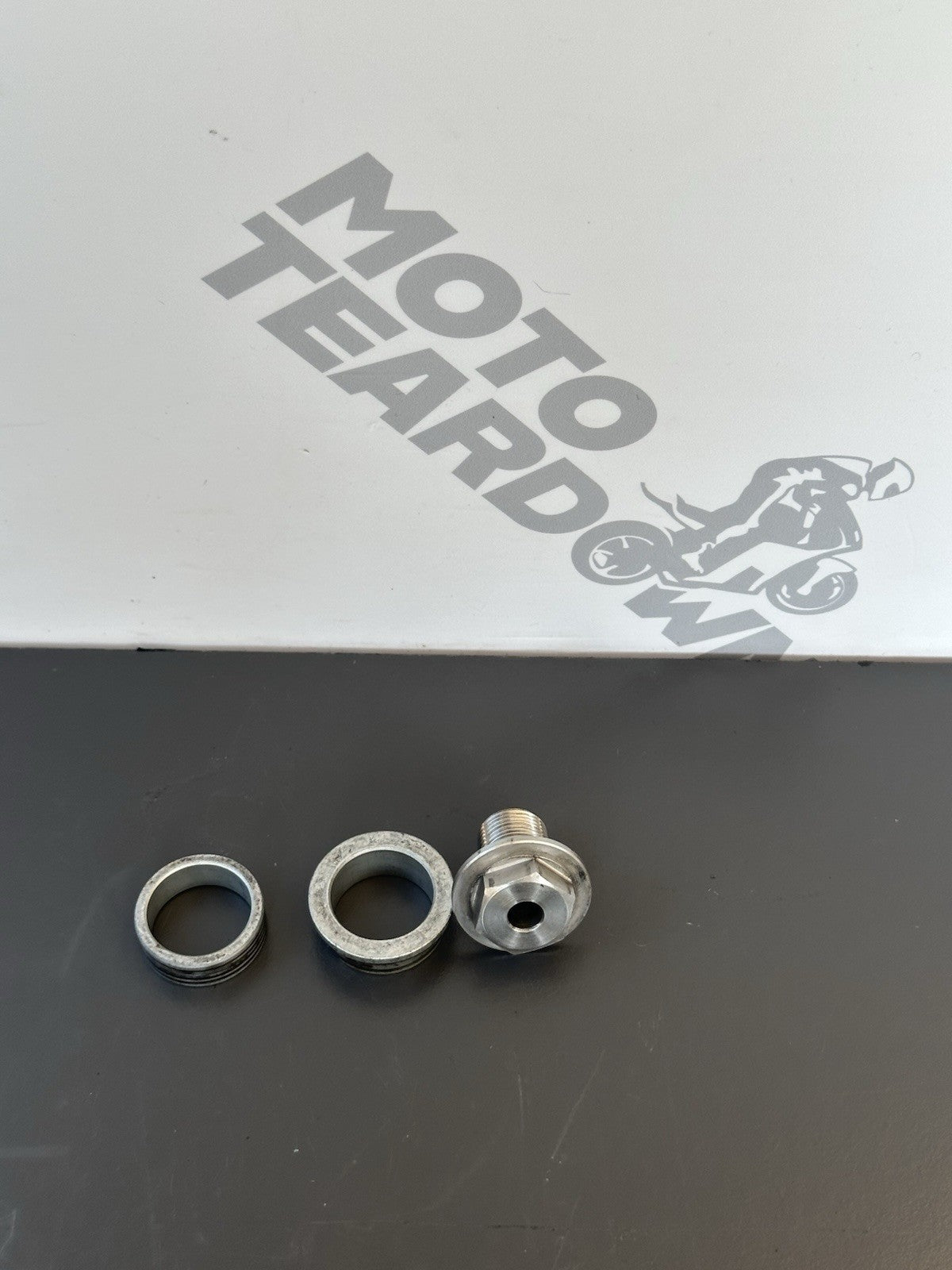 Honda CBR1000RR Front Wheel Spacers And End Nut 2004 2005 RR4 RR5 OEM