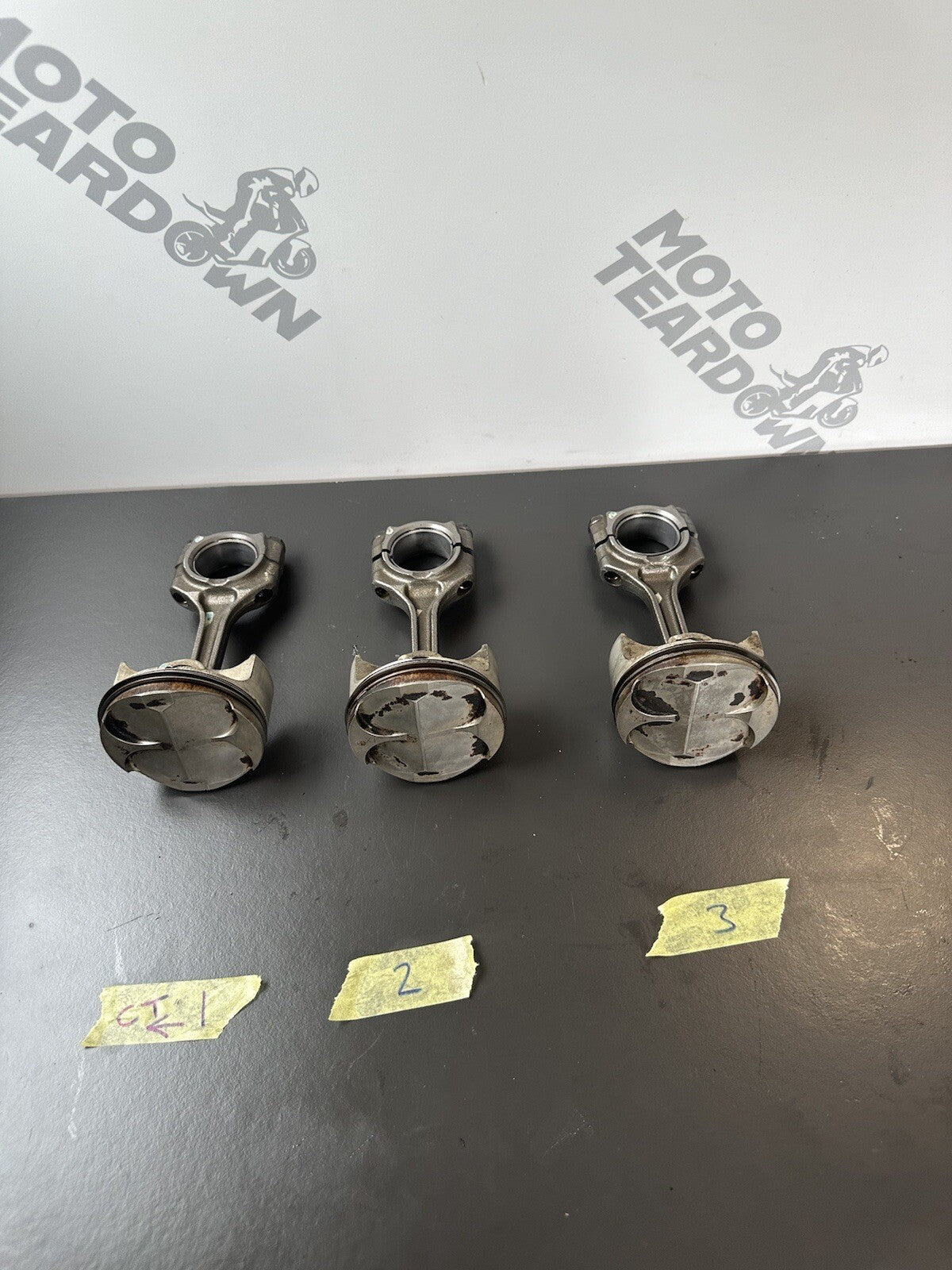 Triumph Street Triple 675 2013 - 2016 Pistons 12,409 Miles 675 Engine Pistons