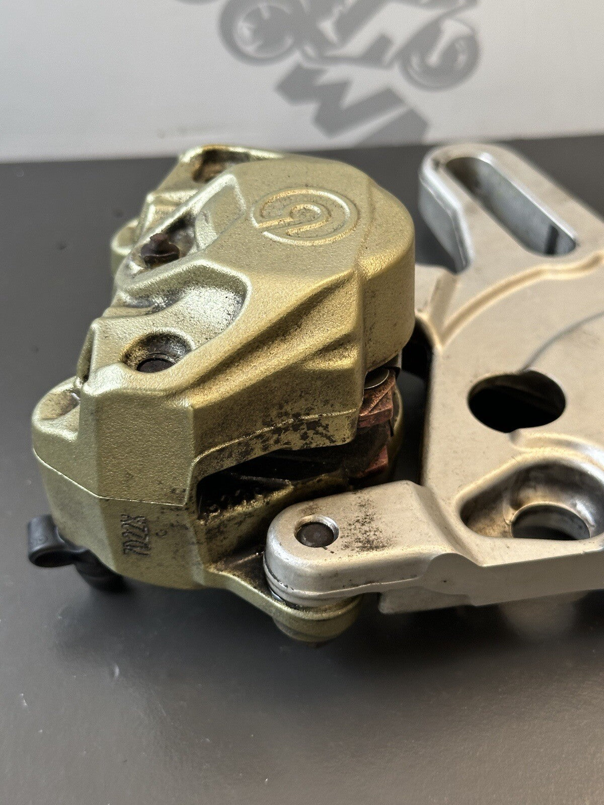 Aprilia Tuono V4 1100 FACTORY BREMBO Rear Brake Caliper & Hanger RSV4 OEM 2017