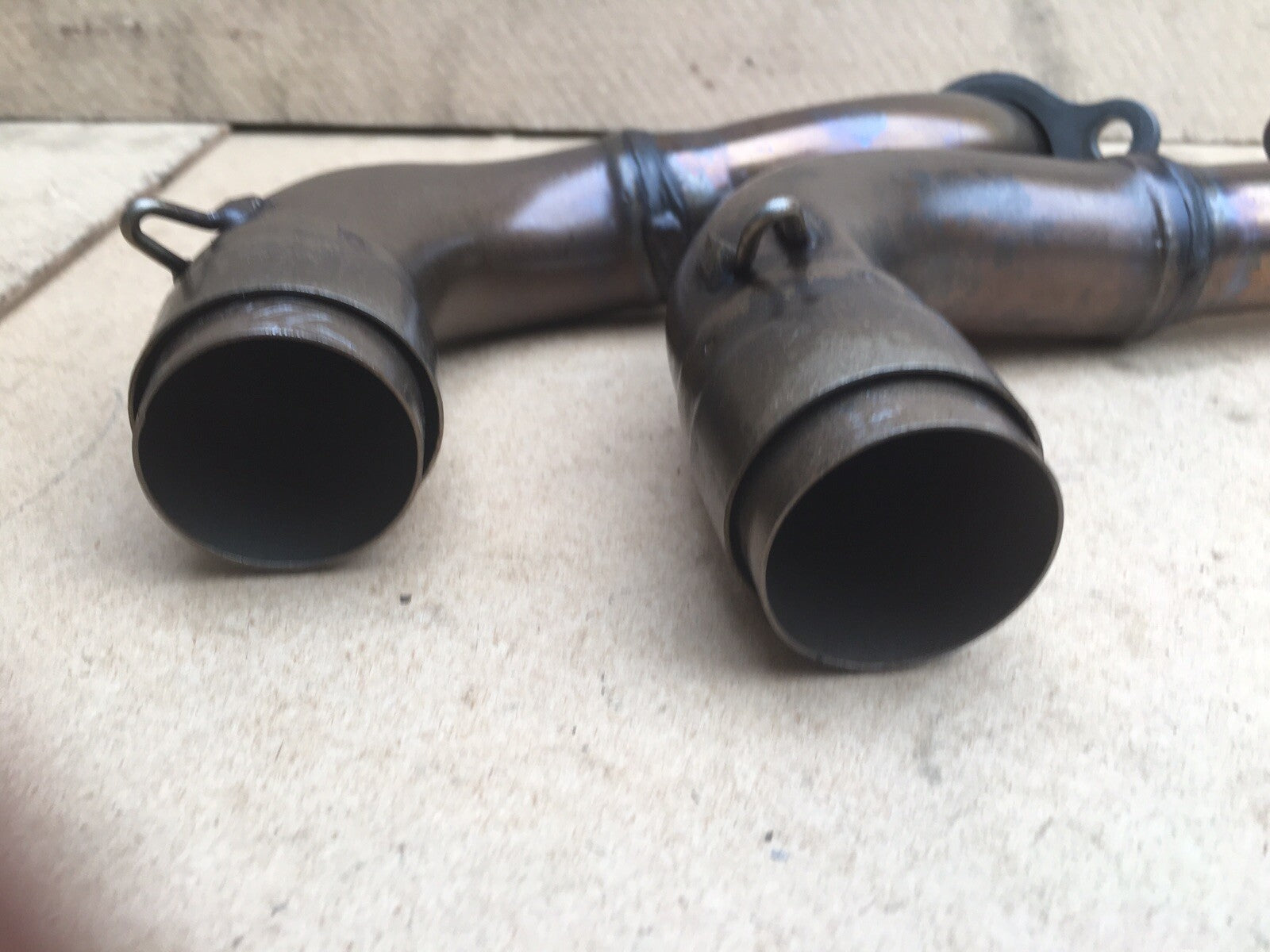 APRILIA TUONO V4 1100 Factory Exhaust Down Pipes Tuono V4 Exhaust Pipes OEM