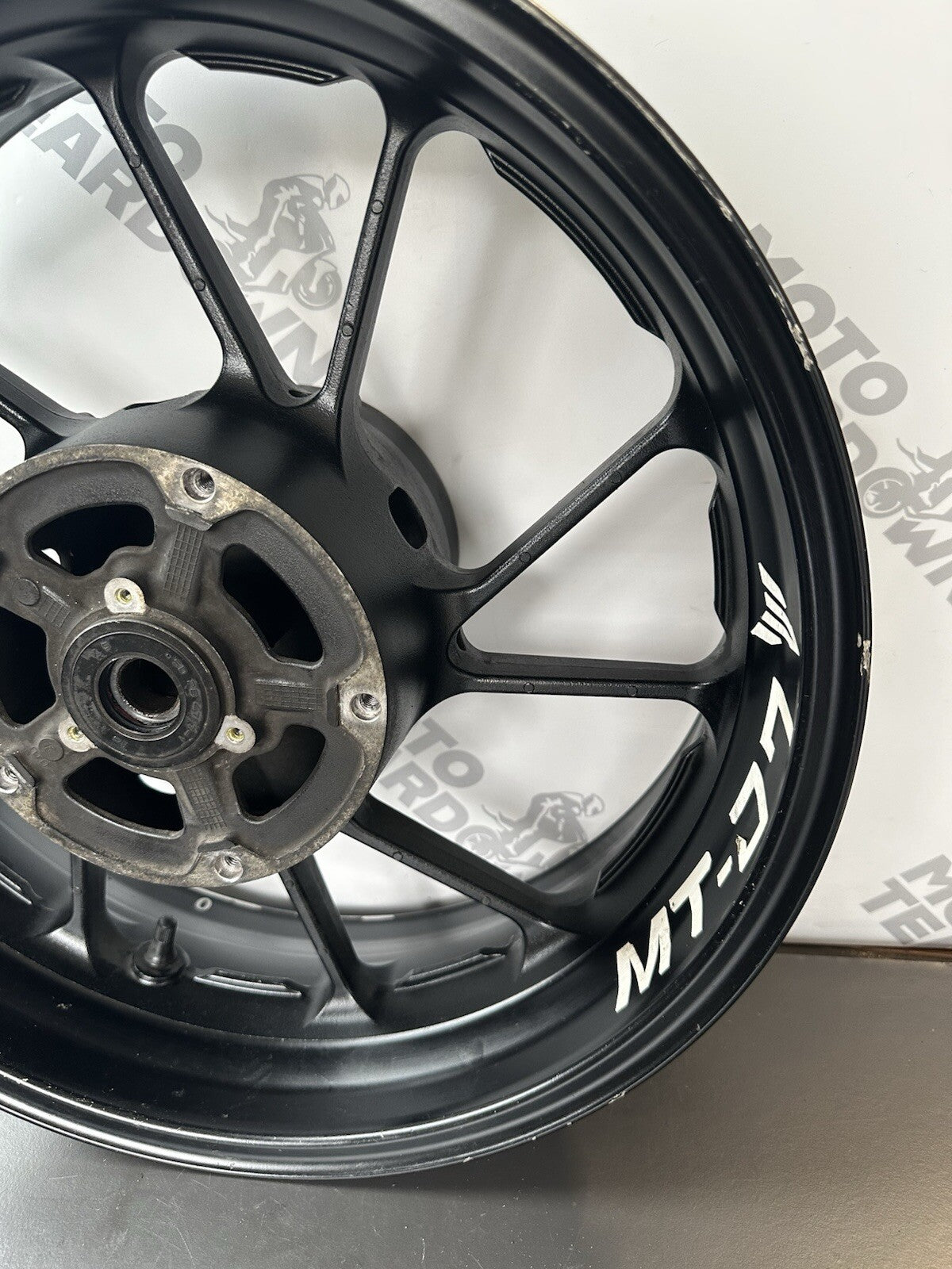 Yamaha MT07 ABS 2014 - 2017 Rear Wheel Rim Ever So Slightly Out Of Alignment OEM