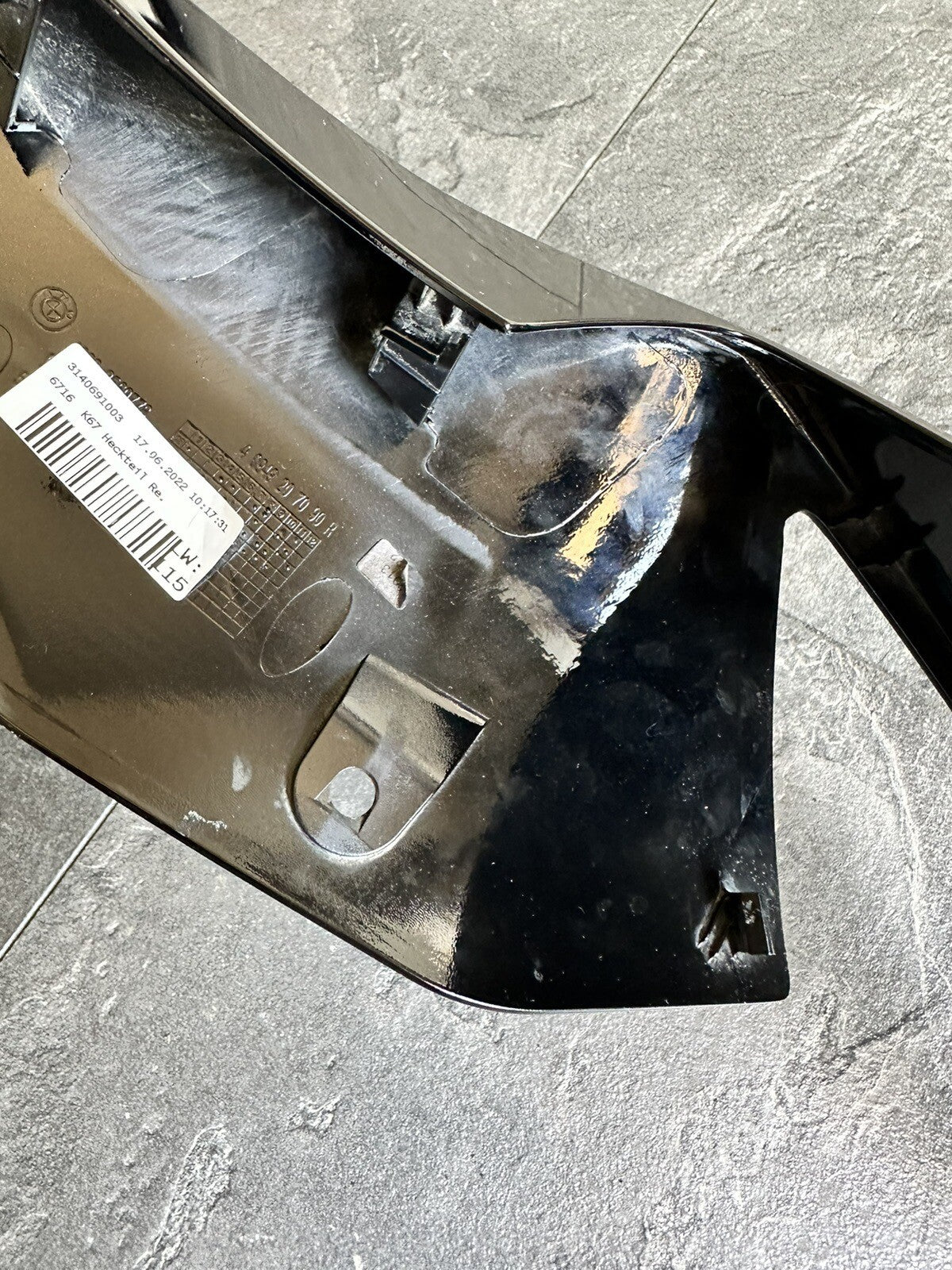 BMW S1000RR 2023 Right Side Seat Fairing Panel 2019-2022 Gen 4 OEM J43386