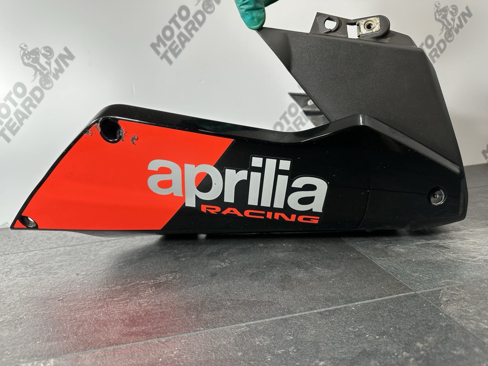 Aprilia RS660 2021 Belly Pan Fairing Engine Spoiler 6220 Miles 2022-2025 OEM