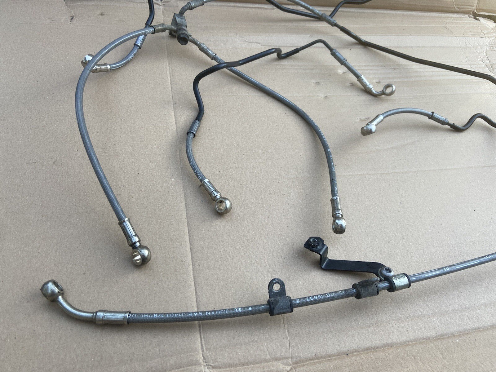 Triumph Street Triple 765 RS 2017-2019 Braided Hoses ABS Hoses 765RS ABS HOSES