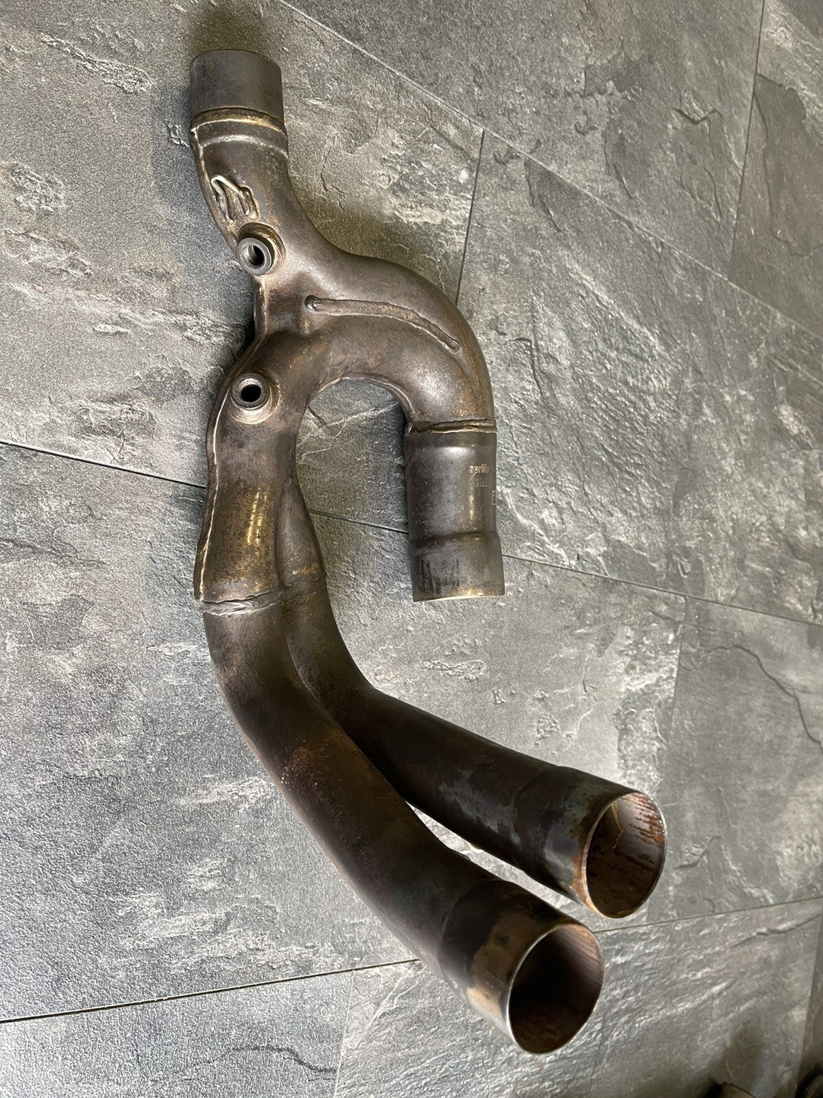 Aprilia Tuono V4 1100 Factory Exhaust Downpipes 2018 OEM 6029 Miles RSV4