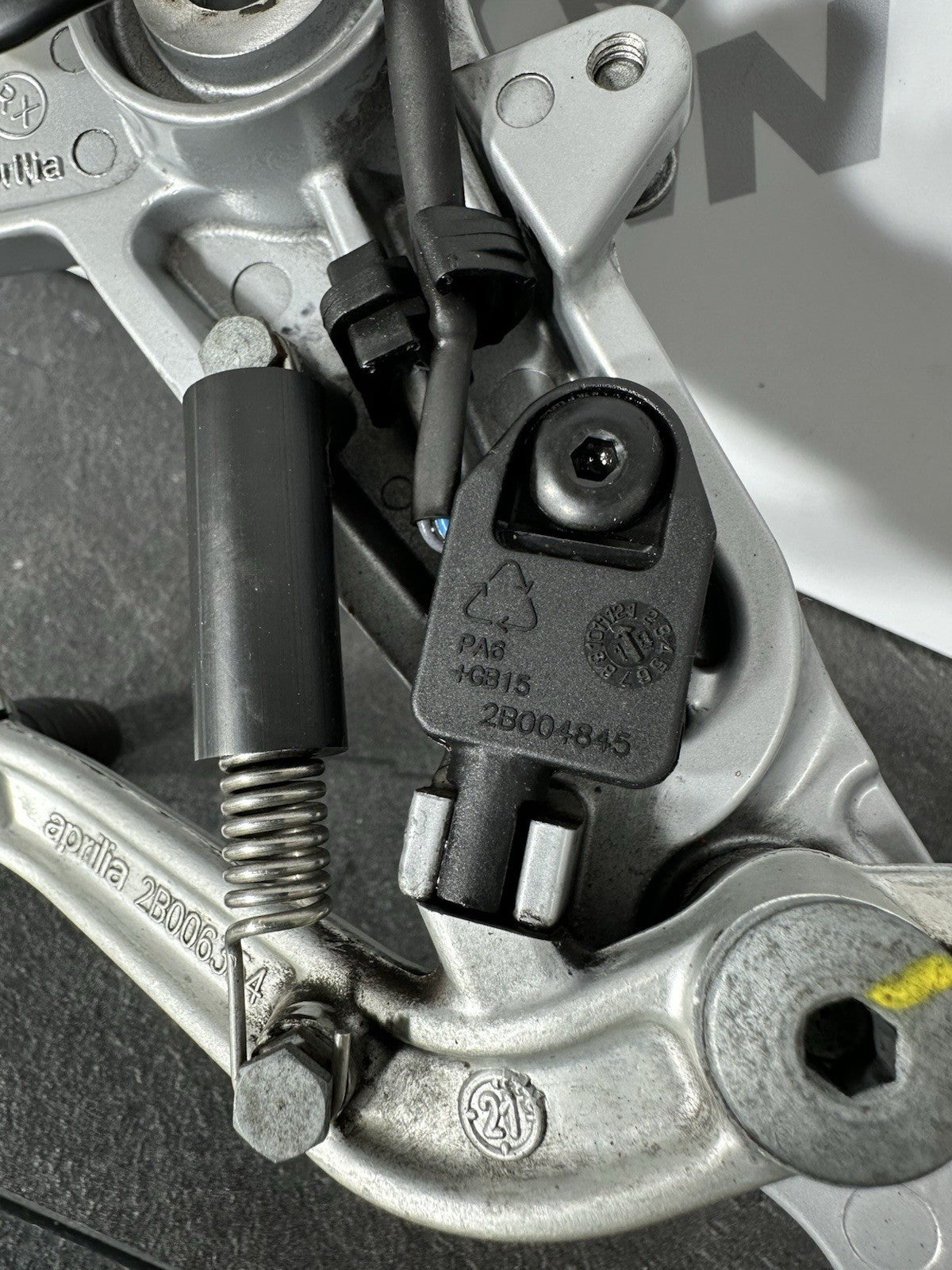 Aprilia RS660 2021 Right Rearset Footrest Brake Switch 6220 Miles 2022-2025 OEM