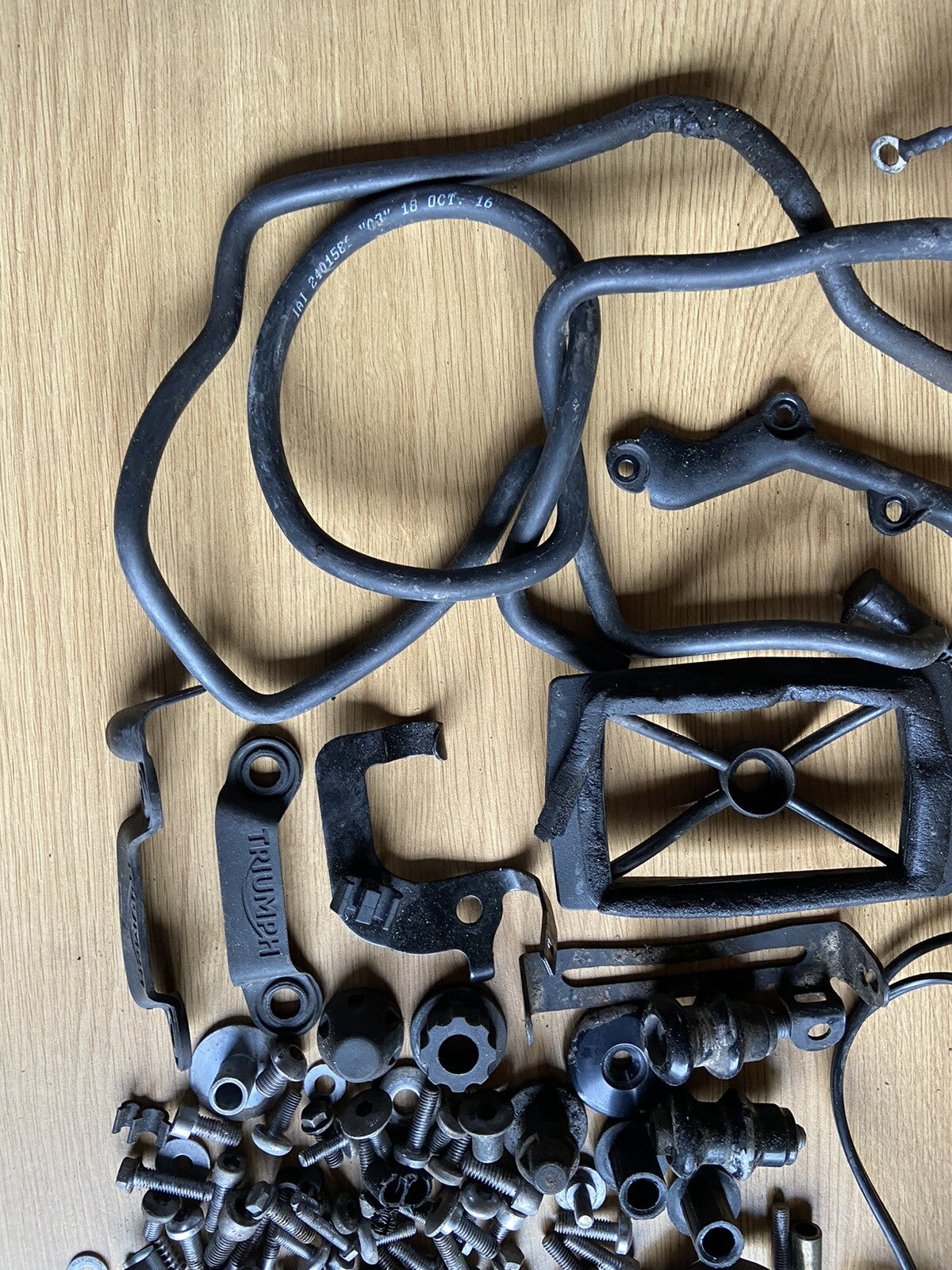 Triumph Street Triple 765RS Bolts Various Job Lot Mixed Nuts Bolts Brackets 2017