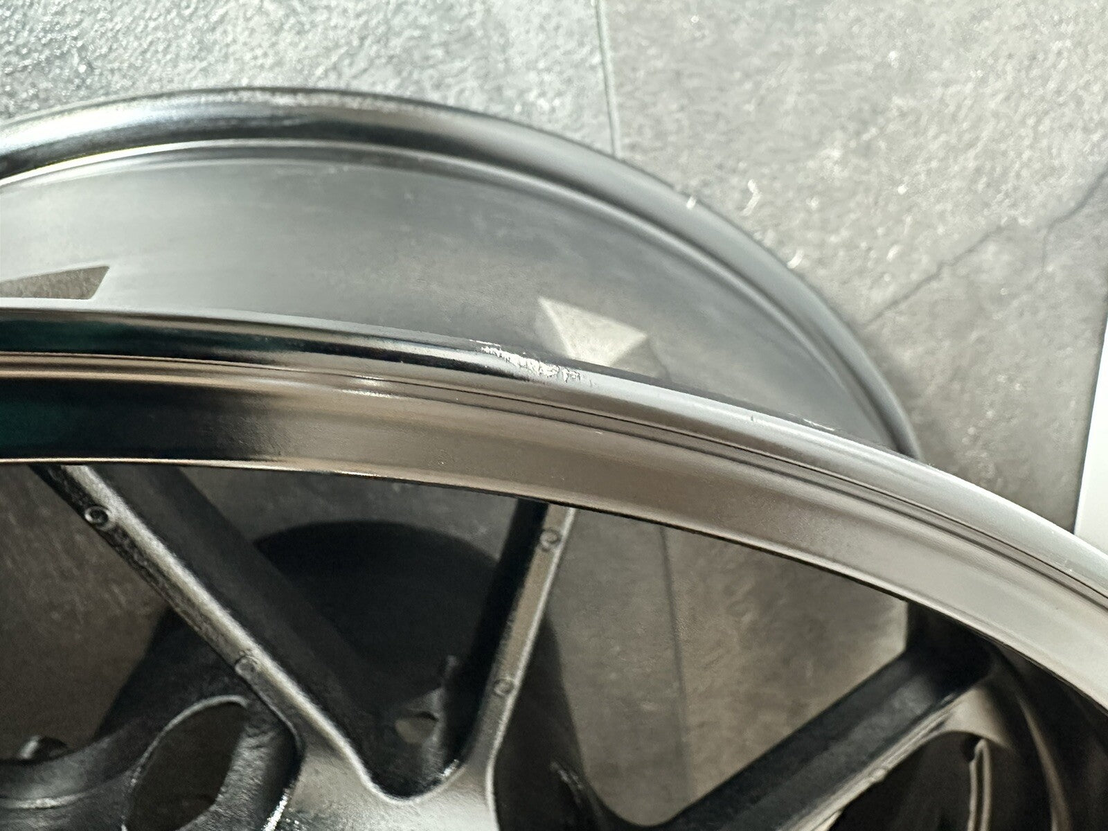 Yamaha R7 690 2024 Rear Wheel Rim Black Only 1784 Miles 2022 2023 OEM MT07