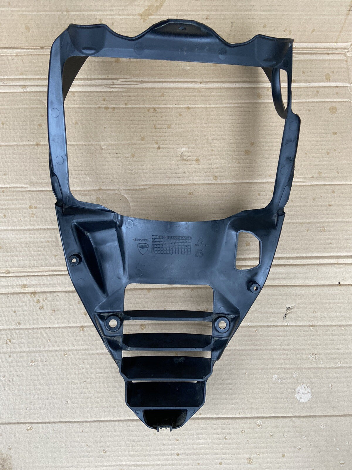 Ducati Supersport Lower V Cowl Radiator Support Panel 48411431B Supersport Cowl