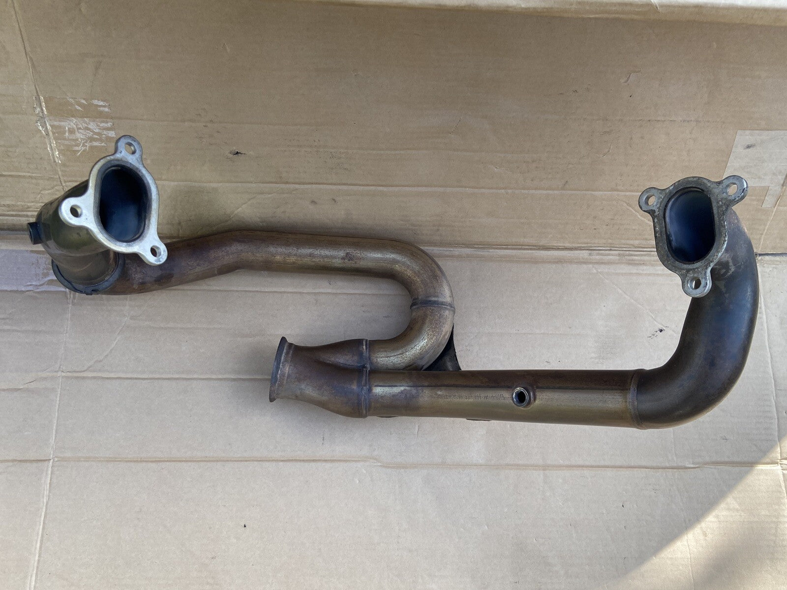 KTM 1290 Super Duke exhaust manifold downpipes 2014 KTM 1290 Exhaust OEM