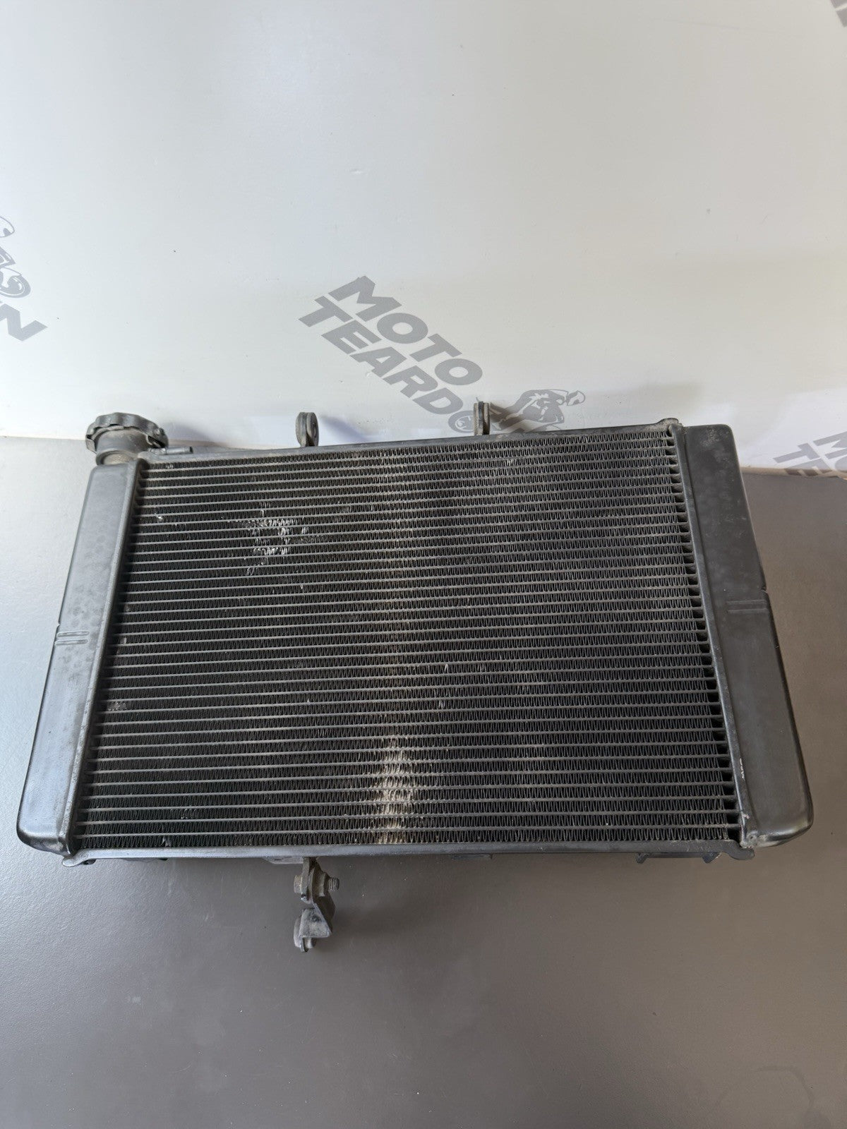 TRIUMPH TRIDENT 660 Radiator And Fan 2021-2024 Water Tight But Slight Kinked OEM