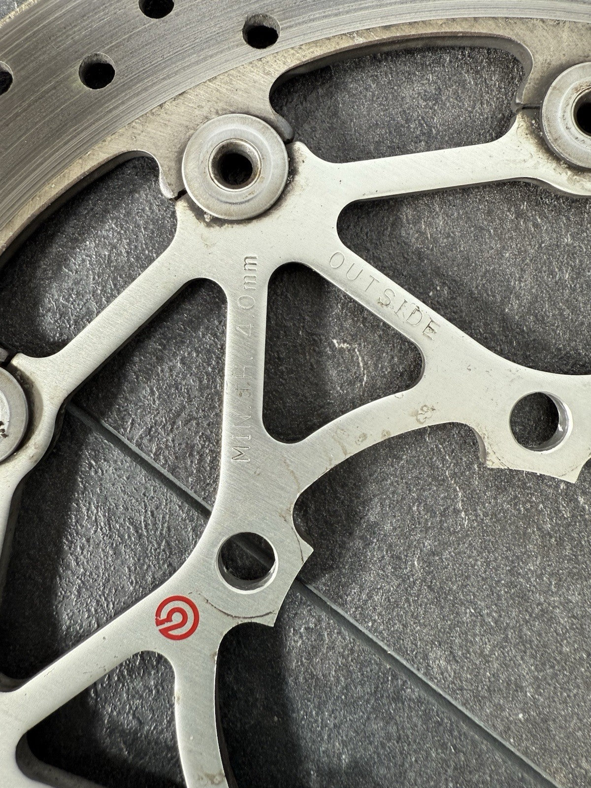 Triumph Street Triple 765 RS 2021 BREMBO Front Brake Discs 21650 Mile 2020-2022