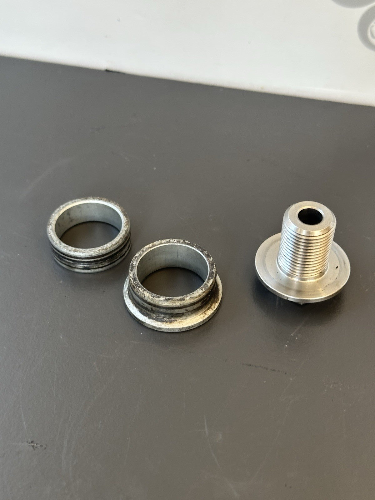 Honda CBR1000RR Front Wheel Spacers And End Nut 2004 2005 RR4 RR5 OEM
