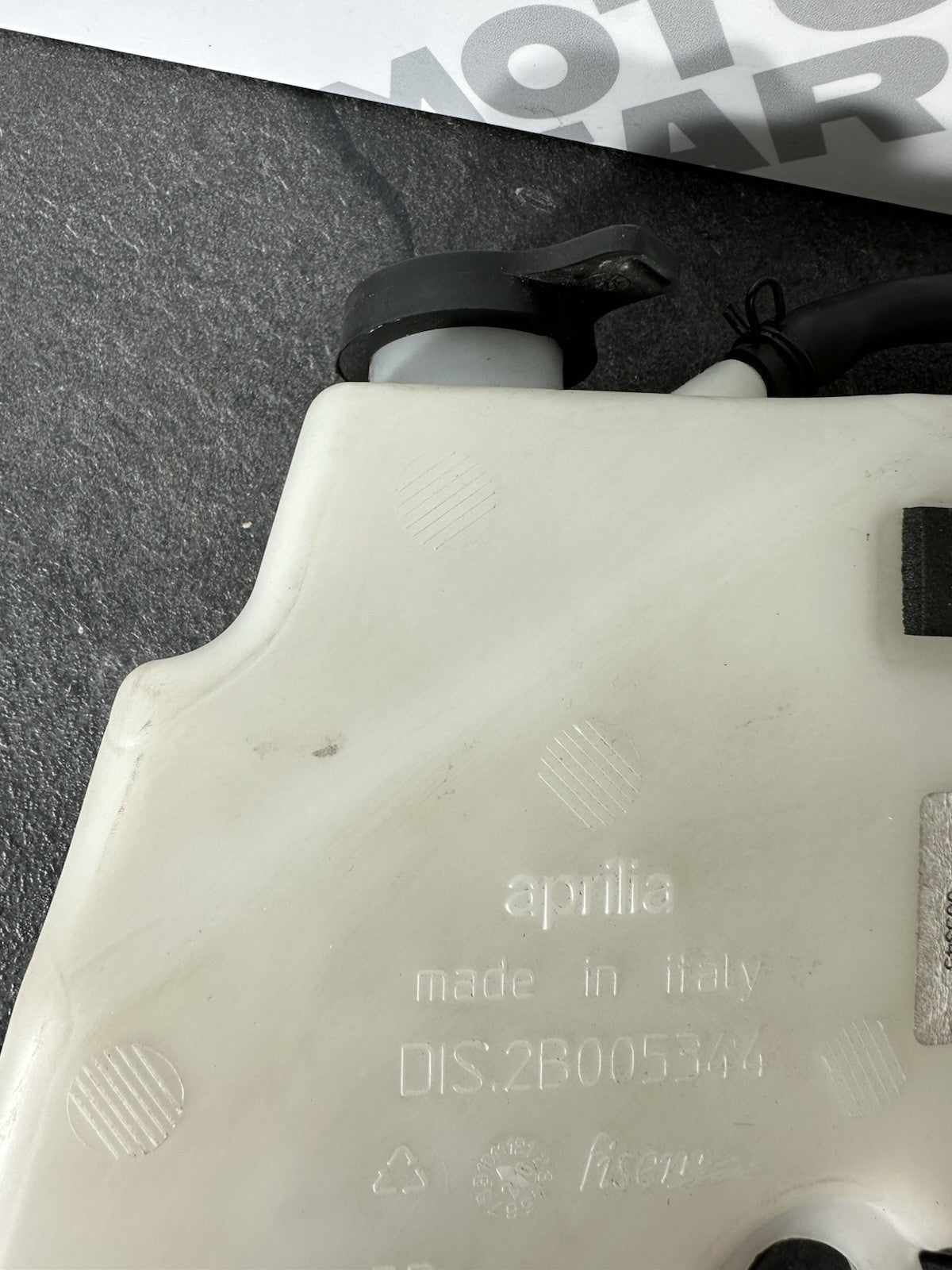 Aprilia RS660 2021 Coolant Expansion Tank Bottle Only 6220 Miles 2022-2025 OEM