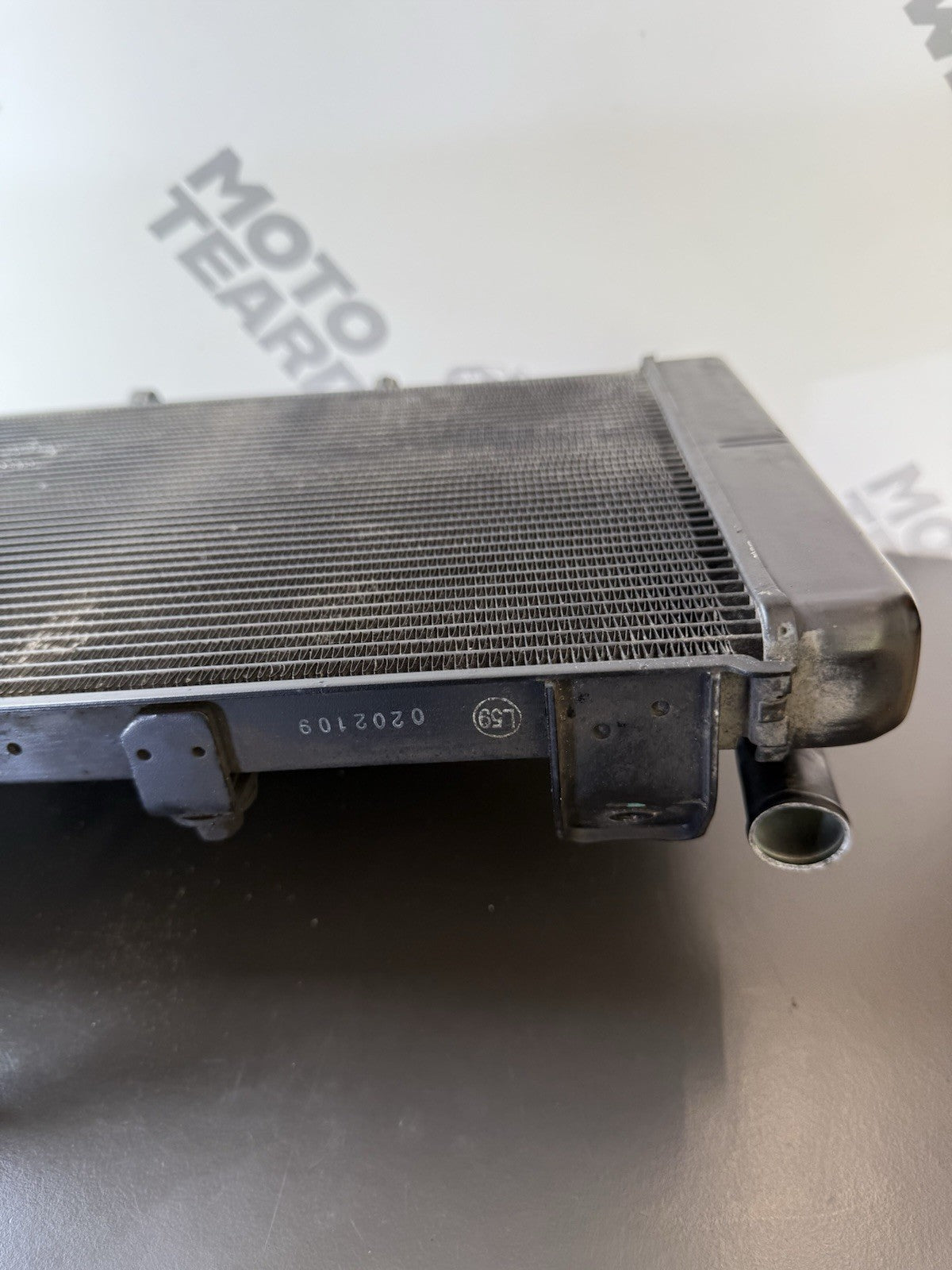 TRIUMPH TRIDENT 660 Radiator And Fan 2021-2024 Water Tight But Slight Kinked OEM