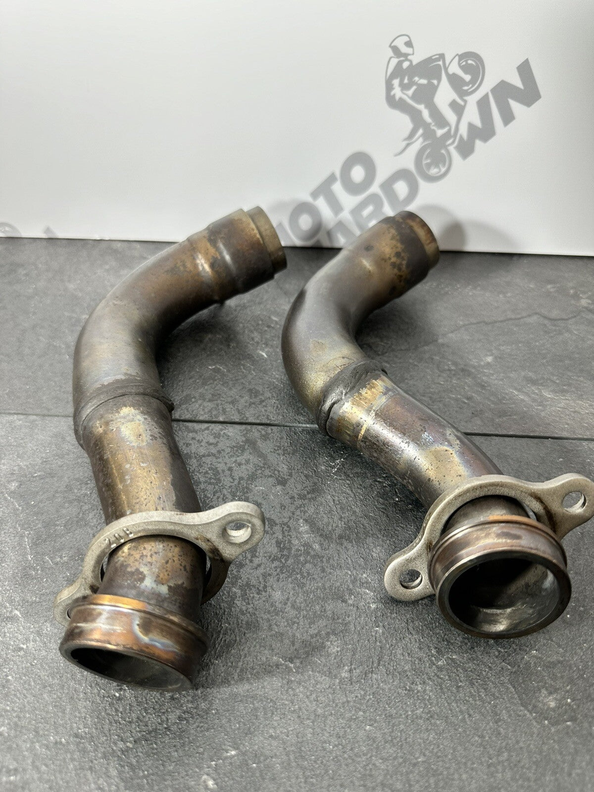 Aprilia Tuono V4 1100 Factory 2020 Rear Downpipes Exhaust 6889 Miles OEM 2019