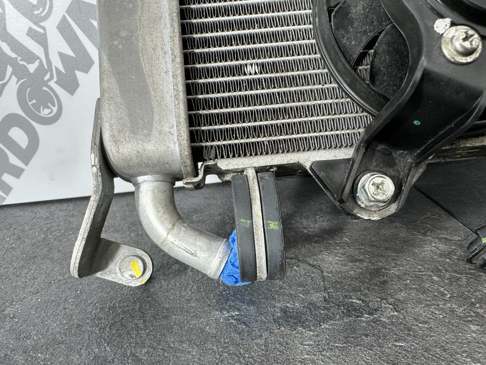 Yamaha R125 R 125 2024 Radiator & Fan Assembly Cooling Rad 6890 Miles 2023-2025