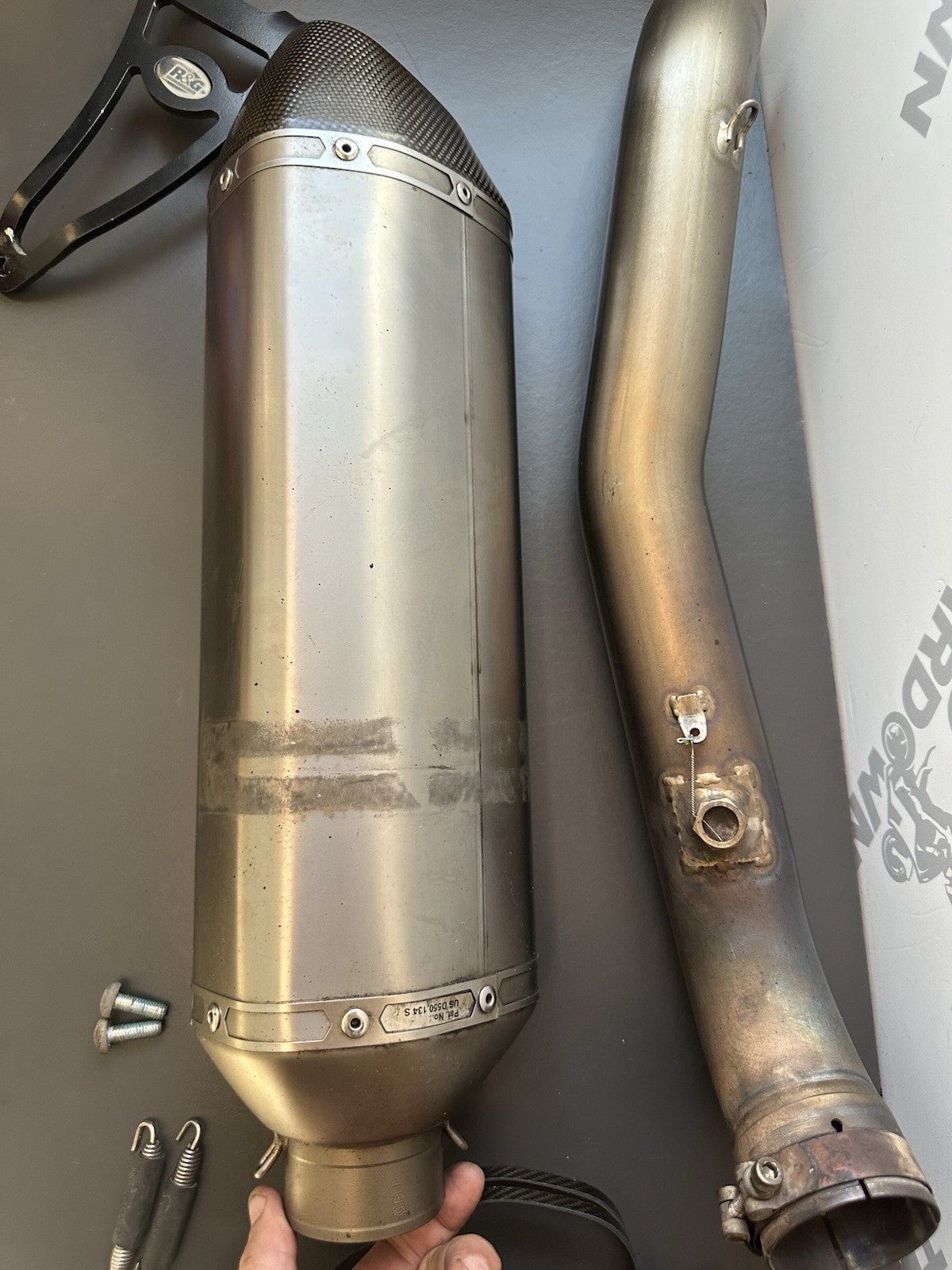 Suzuki GSXR1000 Akrapovic Exhaust End Can And Link Pipe 2010 GSXR 2009-2016
