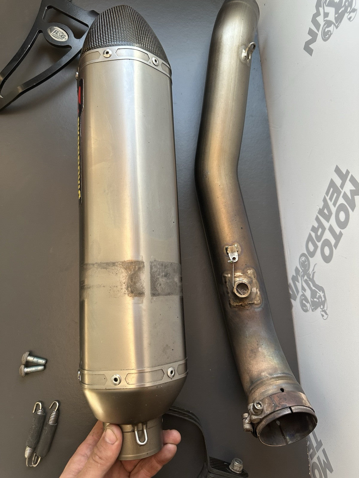 Suzuki GSXR1000 Akrapovic Exhaust End Can And Link Pipe 2010 GSXR 2009-2016