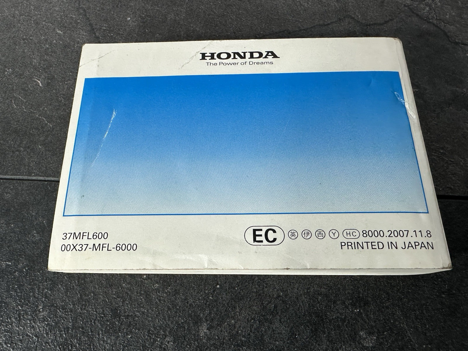 Honda Fireblade CBR1000RR 2008 2009 Owners Manual Book Booklet 00X37-MFL-6000