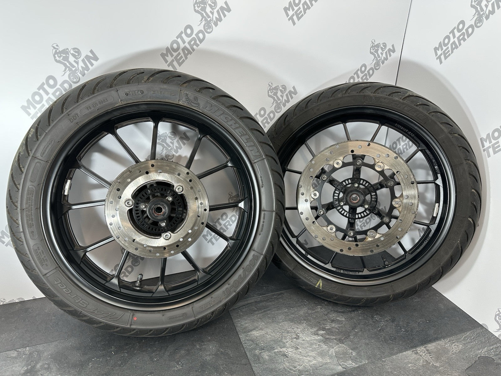 Yamaha R125 R 125 2024 Front Rear Wheels Wheel *DAMAGED* 6890 Miles 2023-2025