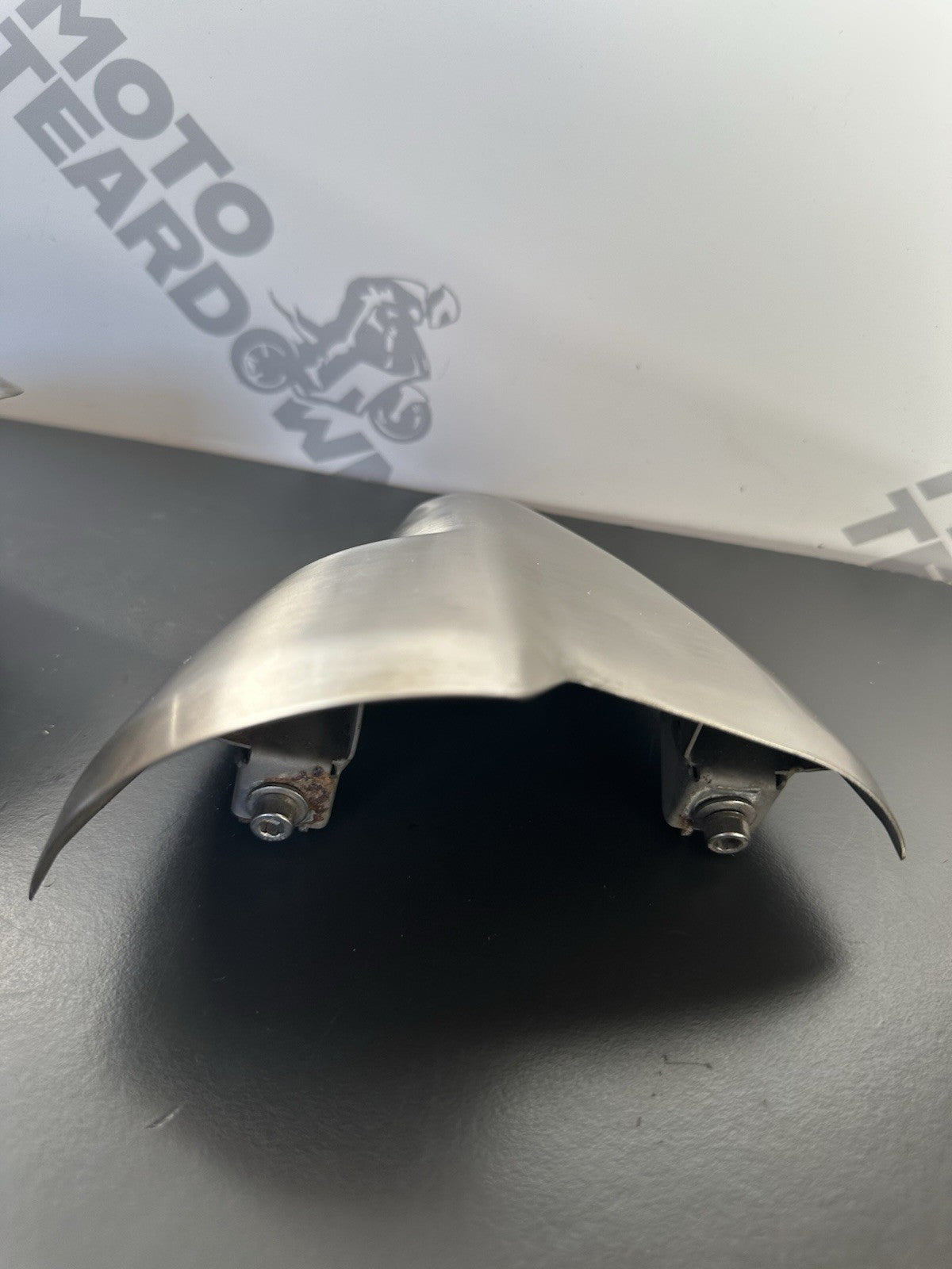 TRIUMPH SPEED TRIPLE 1050 RIGHT HAND EXHAUST GUARDS HEAT GUARDS OEM 2011-2015