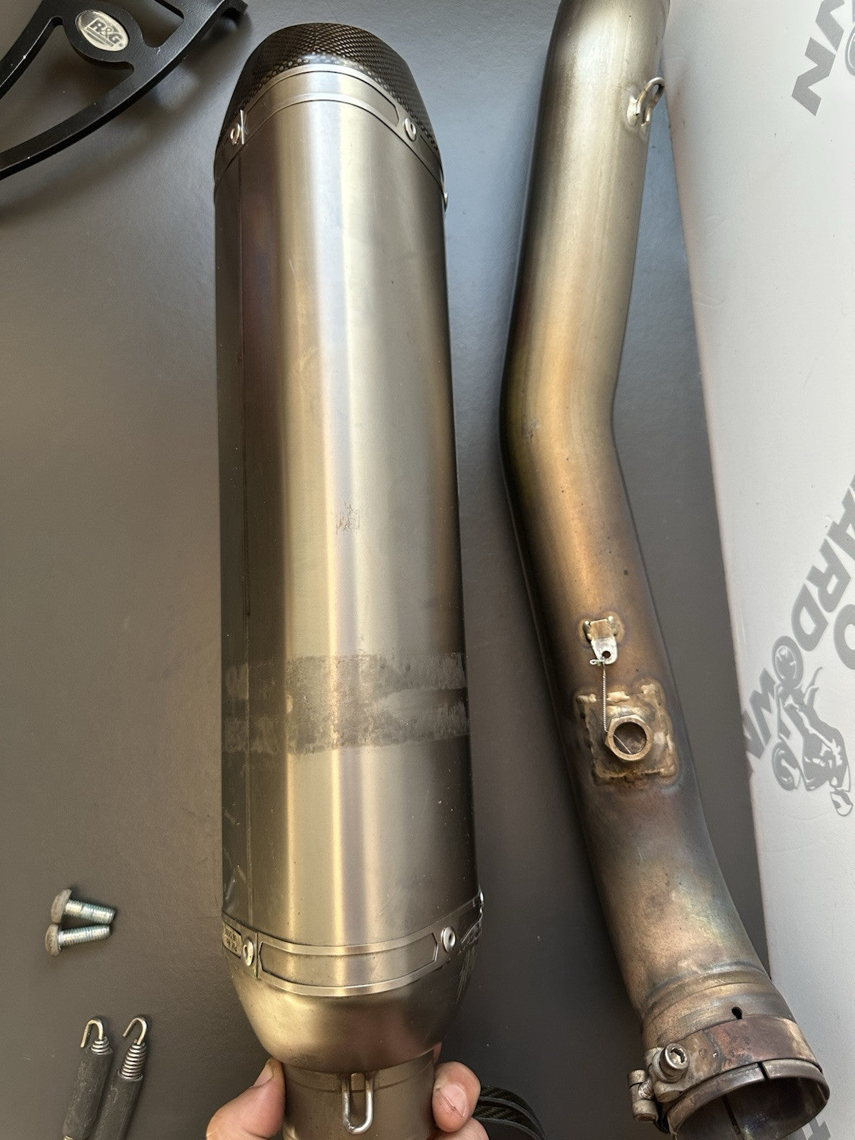 Suzuki GSXR1000 Akrapovic Exhaust End Can And Link Pipe 2010 GSXR 2009-2016