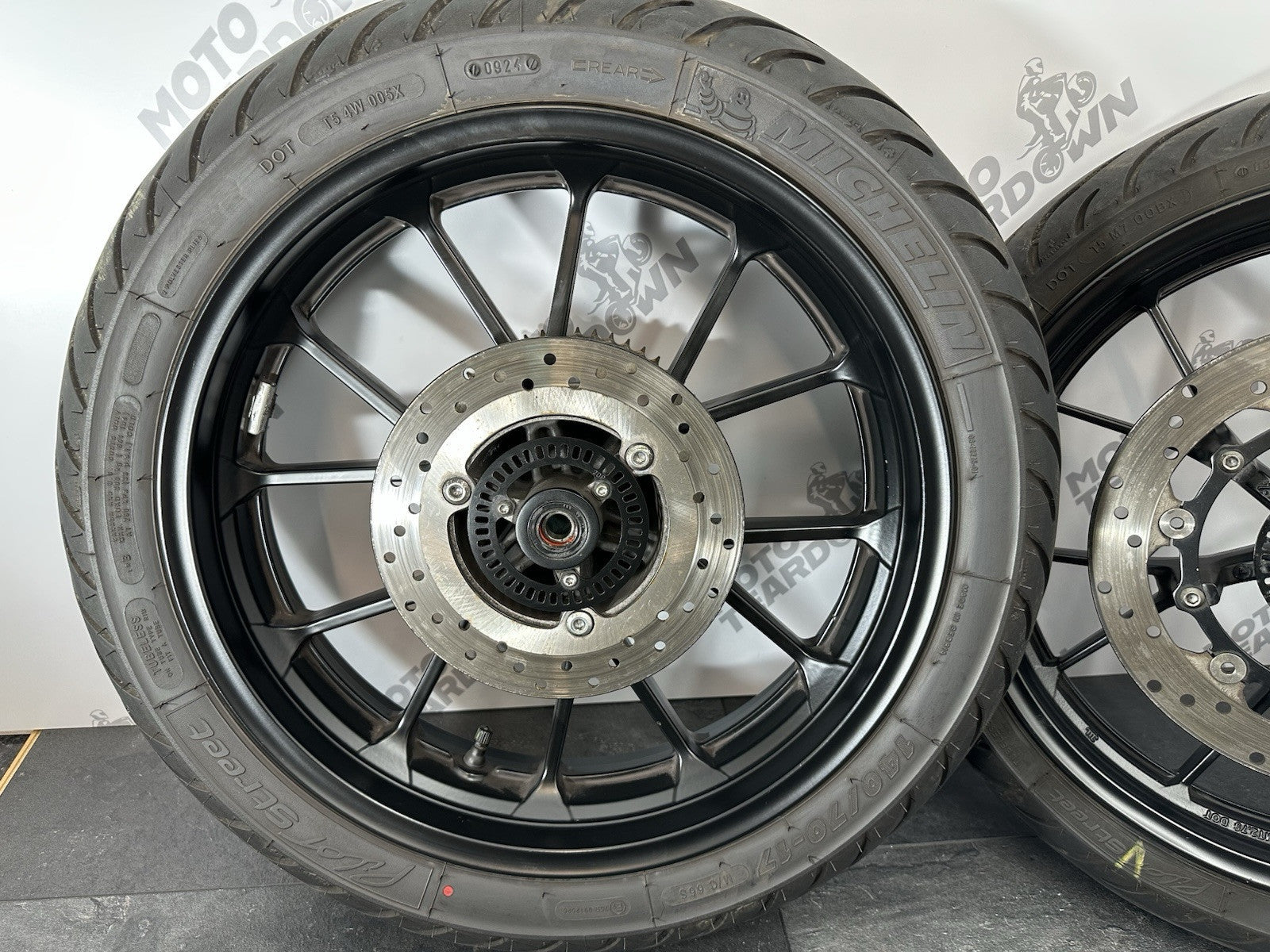 Yamaha R125 R 125 2024 Front Rear Wheels Wheel *DAMAGED* 6890 Miles 2023-2025