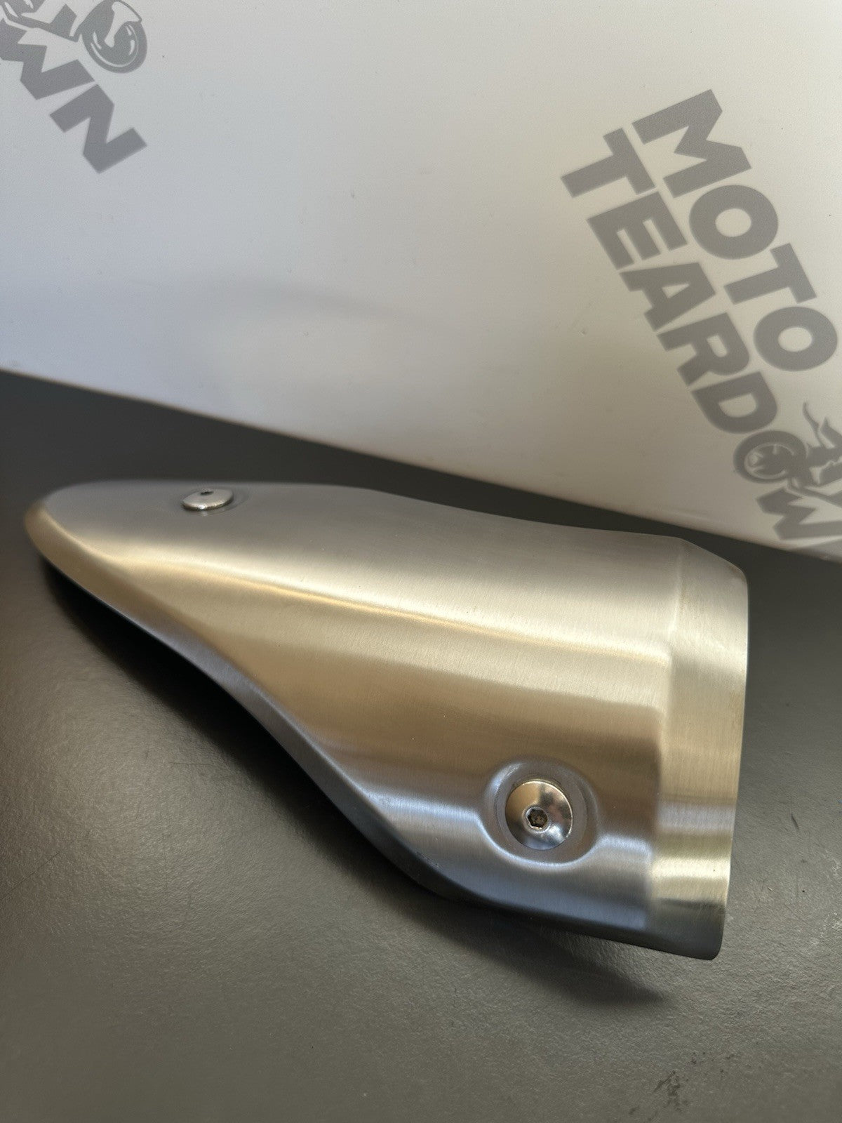 TRIUMPH SPEED TRIPLE 1050 RIGHT HAND EXHAUST GUARDS HEAT GUARDS OEM 2011-2015