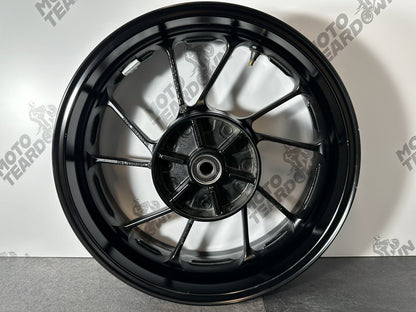 Yamaha R7 690 2024 Rear Wheel Rim Black Only 1784 Miles 2022 2023 OEM MT07