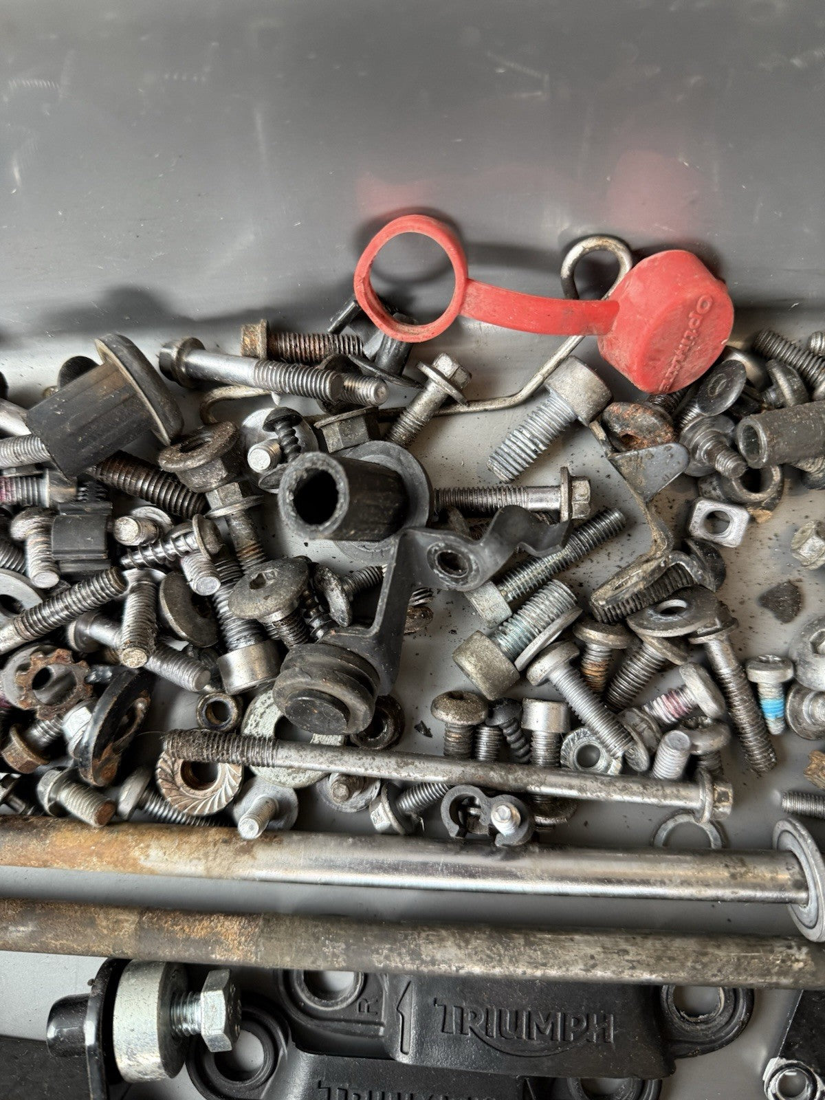 TRIUMPH STREET TRIPLE 675R Job Lot NUTS BOLTS SPARES Job Lot 62,378 Miles OEM