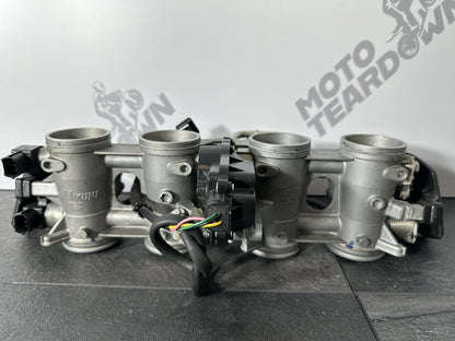 Kawasaki Z800 2016 Mikuni Throttle Bodies Injectors 12691 Miles 2013-2018 OEM