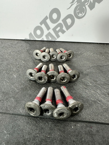 Kawasaki Z800 ABS 2016 Front Rear Brake Disc Bolts 12691 Miles 2013-2018 OEM